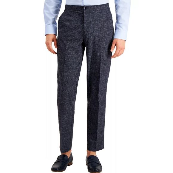 Tommy Hilfiger Other - Tommy Hilfiger Mens Modern Fit Stretch Houndstooth Dress Pants 38W x 30L Blue